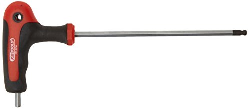 KS Tools 151.8134-E - Mango en T ERGO + llave hexagonal, bola 5mm terminó, en etiqueta de la caída