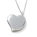 PILL THING Amour Heart Pill Necklace- Medication Heart Necklace-Stainless Steel Necklace with Strong Magnetic Closure-Keep your Medication Safe in Silver Heart Locket, 26 Inch Chain (Silver)