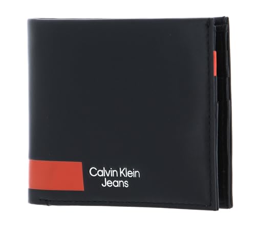 Calvin Klein CKJ Taped Bifold Black portefeuille noir en toile pour homme