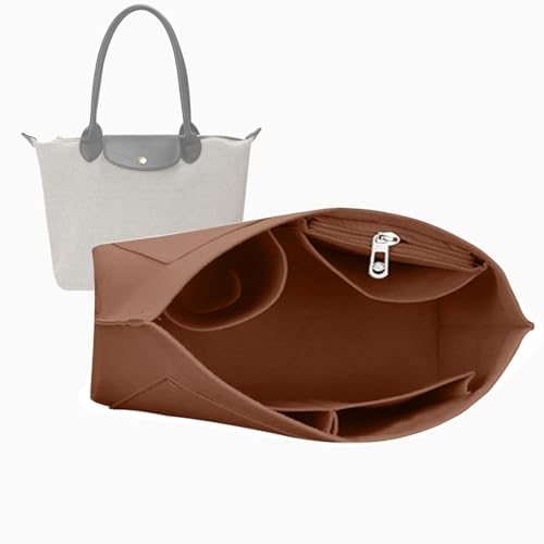 Purse Organizer Insert for Longchamp Le Pliage Neo Handbags Insert Organizer 1012camel-L