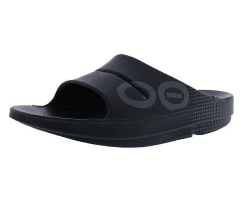 Image of OOFOS Ooahh Sport Unisex Shoes Size 9, Color: Matrix Black