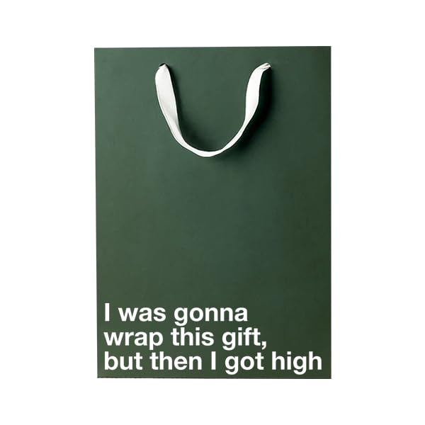 MilkToast Brands Funny Stoner Gift Bag, 11' x 8' x 4' Size, I Was Gonna Wrap This Gift,...