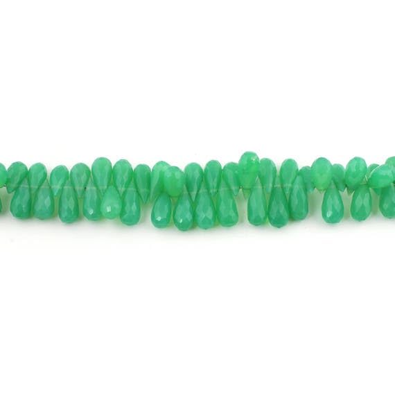 Chrysoprase Faceted Briolettes pour créer vos colliers de mariage bohème chic chic SB2132