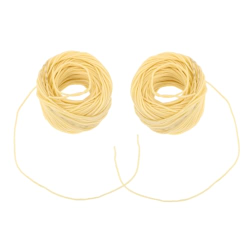 Mecha trenzada para vela 2mm algodón natural 30m 2 rollos