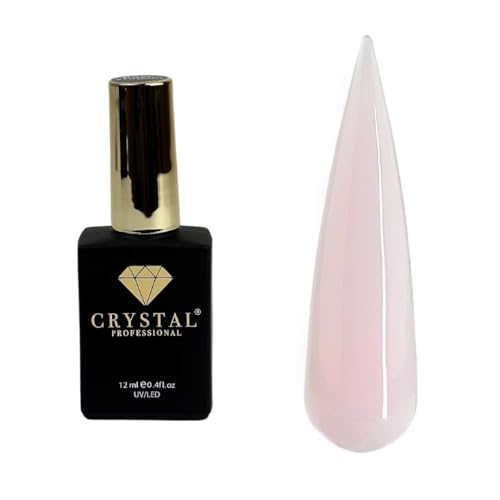 Gel acrílico de 12 ml | Gel acrílico con textura autoalisante y propiedades de un gel duro | Polygel Clear para la extensión y reparación de uñas | Nail Gel | Rosa claro 072