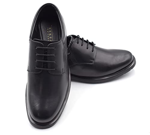 Adam Men's Oxford Leather Casual Shoes, Round Toe3