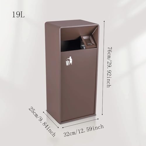 Poubelle commerciale moderne en métal durable pour espaces pro