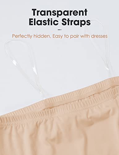 MANCYFIT Half Slips for Women Long Slip Under Dress Invisible Straps Underskirt for Dresses3