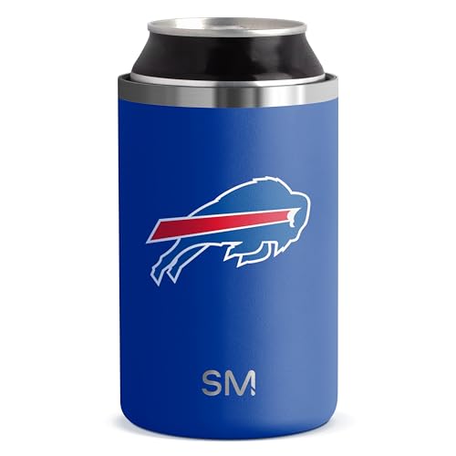 Simple Modern Officially Licensed NFL Buffalo Bills Gifts for Men, Women, Dads, Fathers Day | Insulated Ranger Can Cooler for Standard 12oz Cans - Beer, Seltzer, and Soda