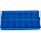 部品収納ボックス [12仕切り510] 青プラスチック製 [12区画タイプ]（525×275×55mm）パーツケース コンテナ BOX ネジ 工具 パーツ整理 TFY510-12