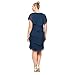 S.L. Fashions Women's Plus Size Tier Dress, Navy, 16W