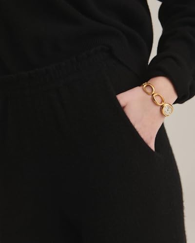 Women's Signature Cashmere Paperbag Wide Leg Pants4