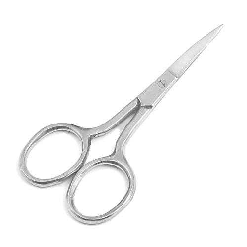 Precise Canada: Professional Grooming Scissors for Personal Care Facial Hair Removal and Ear Nose Eyebrow Trimming Stainless Steel Fine Straight Tip Scissors