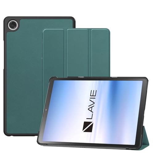 For NEC LAVIE Tab T8 (T0855/KAS, TAB08/H05) �P�[�X 8.7�C���` �^�u���b�g�J�o�[ �ی�P�[�X �yHUKWIMO�z �X�^���h�@�\�t�� ���^ ���y�� �S�ʕی� ����PU �X�N���b�`�΍� ���U�[ �ω��� �ϋv�� LA