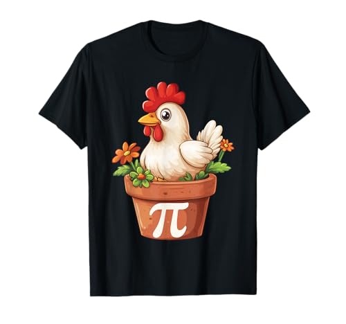 Chicken Pot Pi Day Symbol Math March 14 3.14 Teacher Student T-Shirt Chicken Pot Pi Day Symbol Math March 14 3.14 Teacher Student T-Shirt