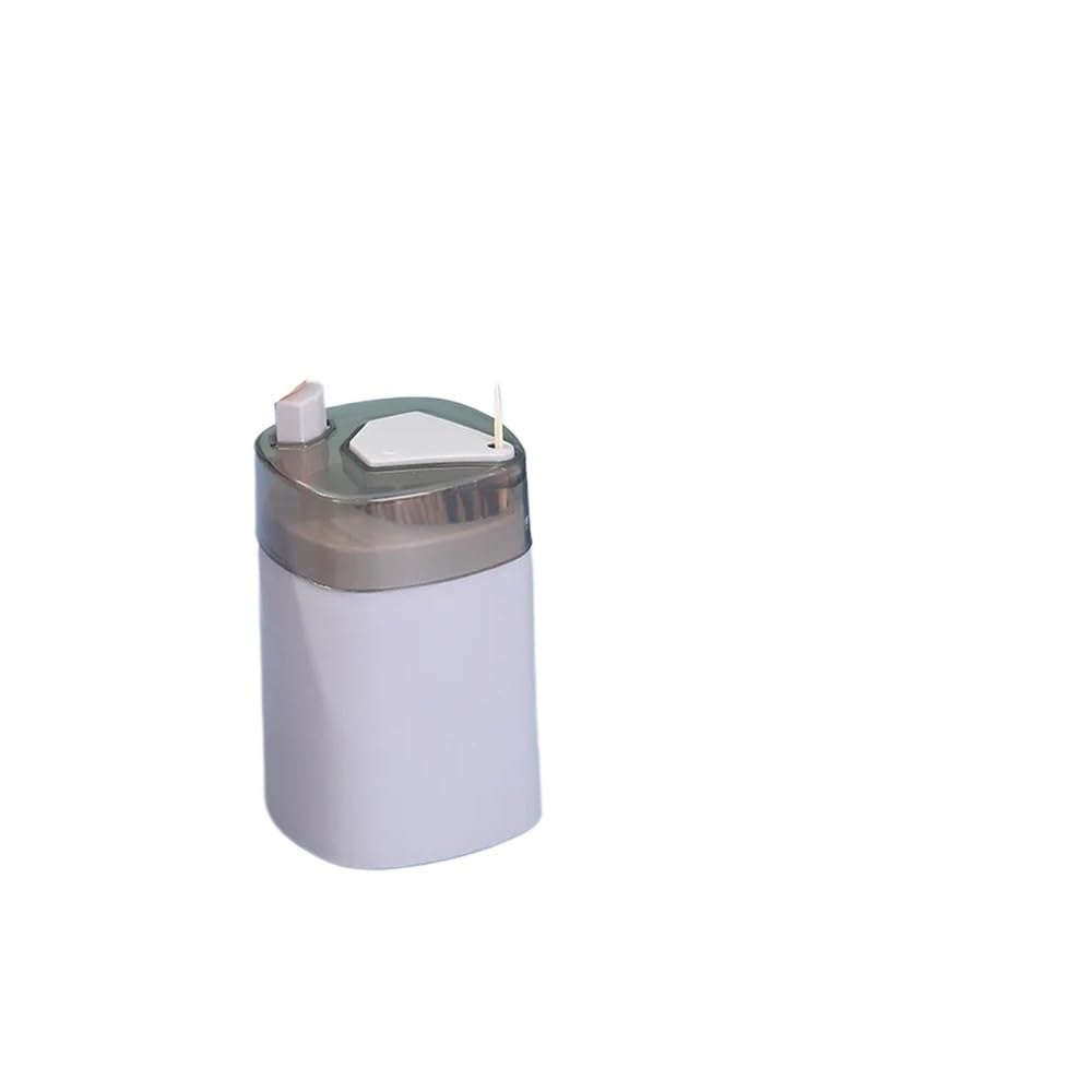 TIANSHENGQI Automatic Toothpick Holder Container Pops Up Dispenser Household Table Storage Box For Home Dining(Gray)