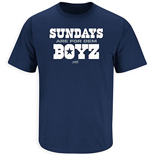 Sundays are for Dem Boyz T-Shirt for Dallas Football Fans (SM-5XL) (Navy Short Sleeve XX-Large)