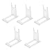 5 Pezzi Cavalletto Acrilico Supporto Display Trasparente Plastica Cavalletto Piastra Plastica Cavalletto Piatto per Immagini per Foto, cornici, Libri di Cucina, Piatti Decorativi, Tablet e Arte