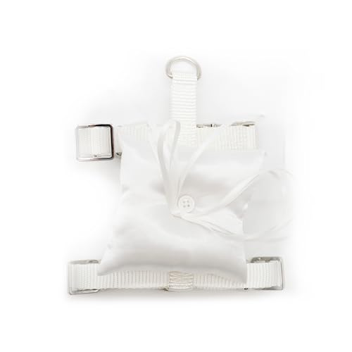 Croci Ceremony Hundegeschirr für Eheringe, H-Geschirr mit Ringkissen, für Hochzeit, verstellbar, Größe M/48-70 cm