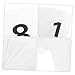 ULTECHNOVO 30pcs Flexible Digital Cards Plastic Table Number Stands for Restaurant Home Use
