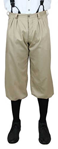 Historical Emporium Men's Cotton Twill Knickers, Victorian and