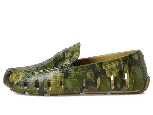 Image of Floafers Unisex Prodigy Driver Print (Big Kid), Camo Quilt /Gum, 4 Medium