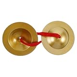 FIXOSHEE Mini Hand Cymbals für Kleines Hand Percussion Instrument Leichtes Musikalisches Lernspielzeug Tragbar für Tanz Konzert und Musikunterricht Kleiner Fingerbecken für Junge Mädchen