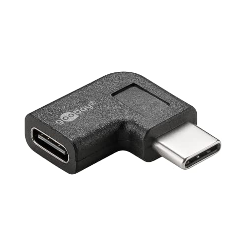 goobay USB-Adapter 45402, schwarz, C-Buchse/C-Stecker, 90&deg; gewinkelt