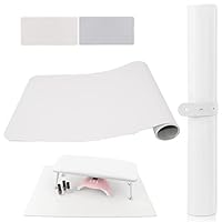 (Nur Matte) Nagel Armauflage Handkissen Tischunterlage, AMOYUN Doppelseitig Hand Rest Pad für Handauflage Nageldesign Weiches Mikrofaserleder Maniküre Tisch Matte für Nagelstudio