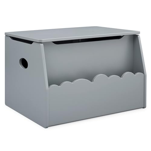 Image of Delta Children Cloud Toy Box - Greenguard Gold Certified, Skyline Grey