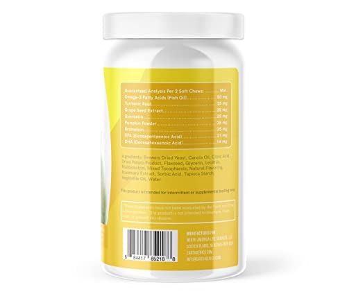 Premium Dog Allergy Support Supplement with Natural Ingredients – Advanced Pet Allergy Relief for Dog Immunity Support and Respiratory Health – 90 Dog Chews Premium Dog Allergy Support Supplement with Natural Ingredients – Advanced Pet Allergy Relief for Dog Immunity Support and Respiratory Health – 90 Dog Chews