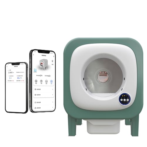 Muadress(ムアドレス) 猫 トイレ 猫用全自動トイレ 新しい換気システム 新風システム PIRレーダー 消臭 除菌 自動清掃 定期清掃 大容量 72? 大型猫 多頭飼い 多重センサー搭載 複数の操作モード 操作が簡単 挟み込み防止 日本語説明書付き