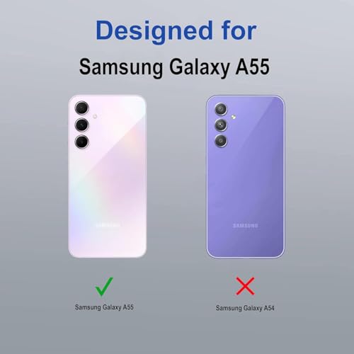 Image of NDCOM for Samsung A55 Back Cover, A55 Samsung Mobile 5G Back Cover, Samsung A55 5G Back Cover Transperent Back Case