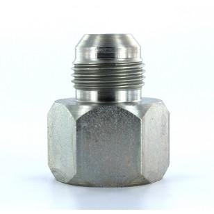 Parker 10-8 TRTXN-S JIC Reducer w Nut 5/8 JIC Female X 1/2 JIC Steel