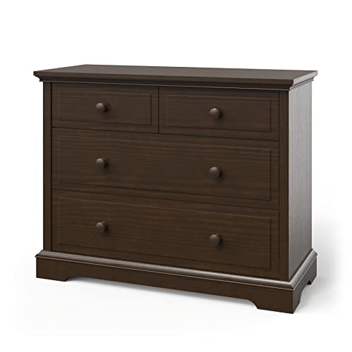 Image of Child Craft Universal Select 3 Drawer Dresser, Storage for Nursery or Kids Room, Slate Brown