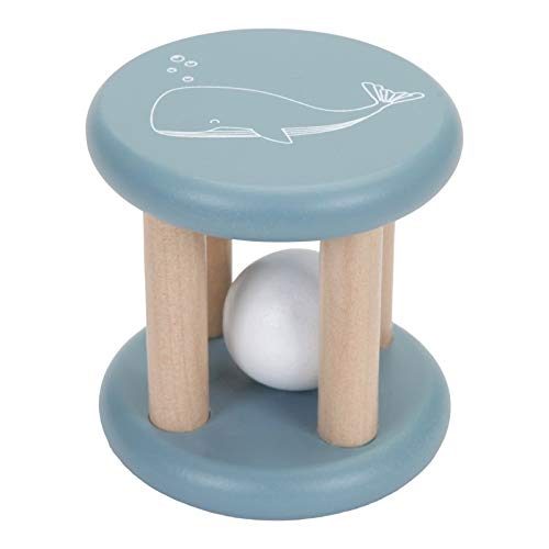 Little Dutch Tiamo 7010 - Sonajero de Madera, Color Azul