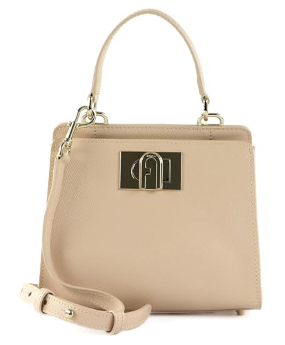 DESIGN ELEGANTE — La borsa Furla 1927 Mini Top Handle Bag si distingue per il suo design compatto e raffinato, ideale per aggiungere un tocco di classe a ogni outfit, sia per il tempo libero che per occasioni serali.