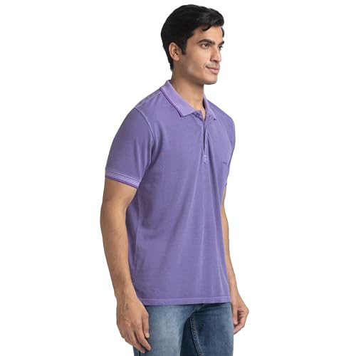 Image of Colorplus Tailored Light Blue T-Shirt for Men