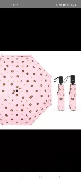 Image of KEKEMI 3 Fold Automatic Sun & Rain Umbrella for Men & Women (Pack of 2)