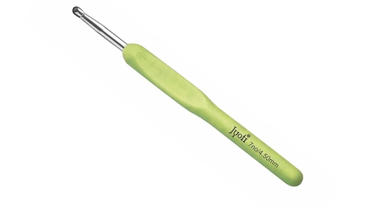 4.5mm Crochet Hooks Crochet Knitting, Ergonomic Soft Handles Crochet Hooks for Arthritic Hands, Light Comfortable Crochet Tool,Crochet Tool for Knitting Suitable for Beginners 2mm to 6mm (1 X 4.5mm)