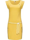 ragwear tag vestito leggero en coton da donna per l`estate amarillo21 xl