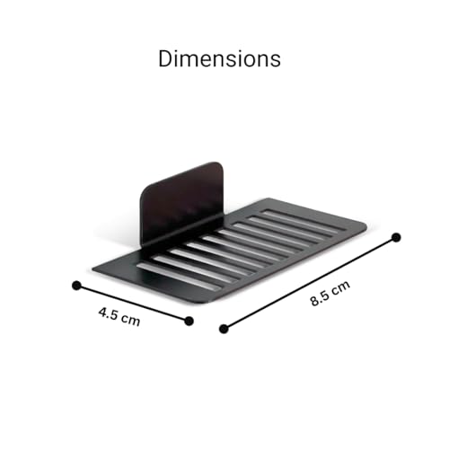 Image of Metal 1:64 Diecast Car Display Rack Set | Wall-Mount Self-Adhesive Toy Car Organizer for Kids & Adults | Black Steel Shelves for Home, Bedroom & Showcase Decor | Pack of 12
