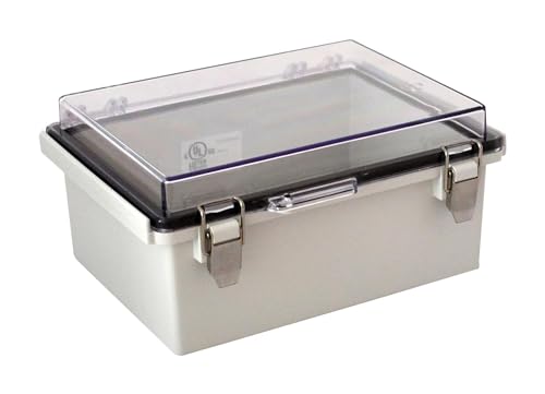 BUD Industries PTQ-11048-C Pc Hinged Enclosure Electrical Enclosure with 10 Percent Fiberglass 6.3