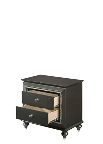 Acme Kaitlyn Nightstand - - Metallic Gray #TOP3