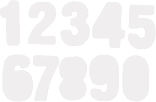 iSuperb Molde de resina de números, molde de silicona, molde de epoxi para joyería, molde de fundición de bricolaje con 10 películas de sellado para