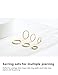 MOTBEGIT Small Gold Hoop Earrings: 14K Gold Plated Huggie Hoop Earrings for Cartilage Helix Tragus 18g Tiny Thin Hoops Earring for Women Men
