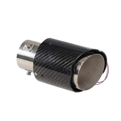 Silenciador de escape universal con luz LED para tubo de escape trasero de automóvil deportivo
