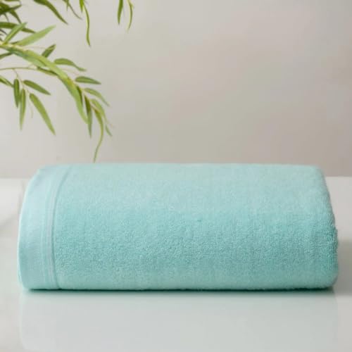 Image of Spread Spain Bamboo Towels for Bath, Towels for Bath Large Size, Bamboo Bath Towel High Absorbent & Soft, 360 GSM, 4pc Set Bath Towel for Men /Women