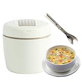 Duroecsain Thermoschüssel, 1,2 l, Vakuum, breiter Edelstahl, für Camping, Wandern, Klettern, Picknick, Strand, Sport, Reisen, Outdoor, Arbeit