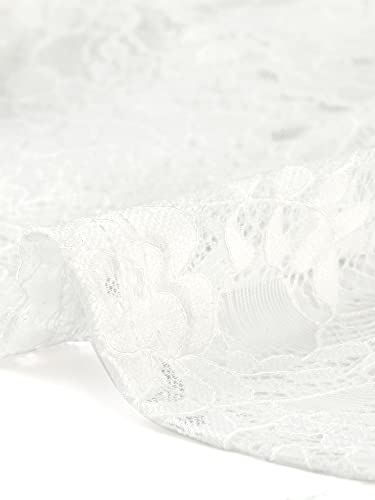 Image of Allegra K Women's Lace Cardigan Stand Collar Short Elegant Shrug Open Front Cropped Bolero Cardigan
